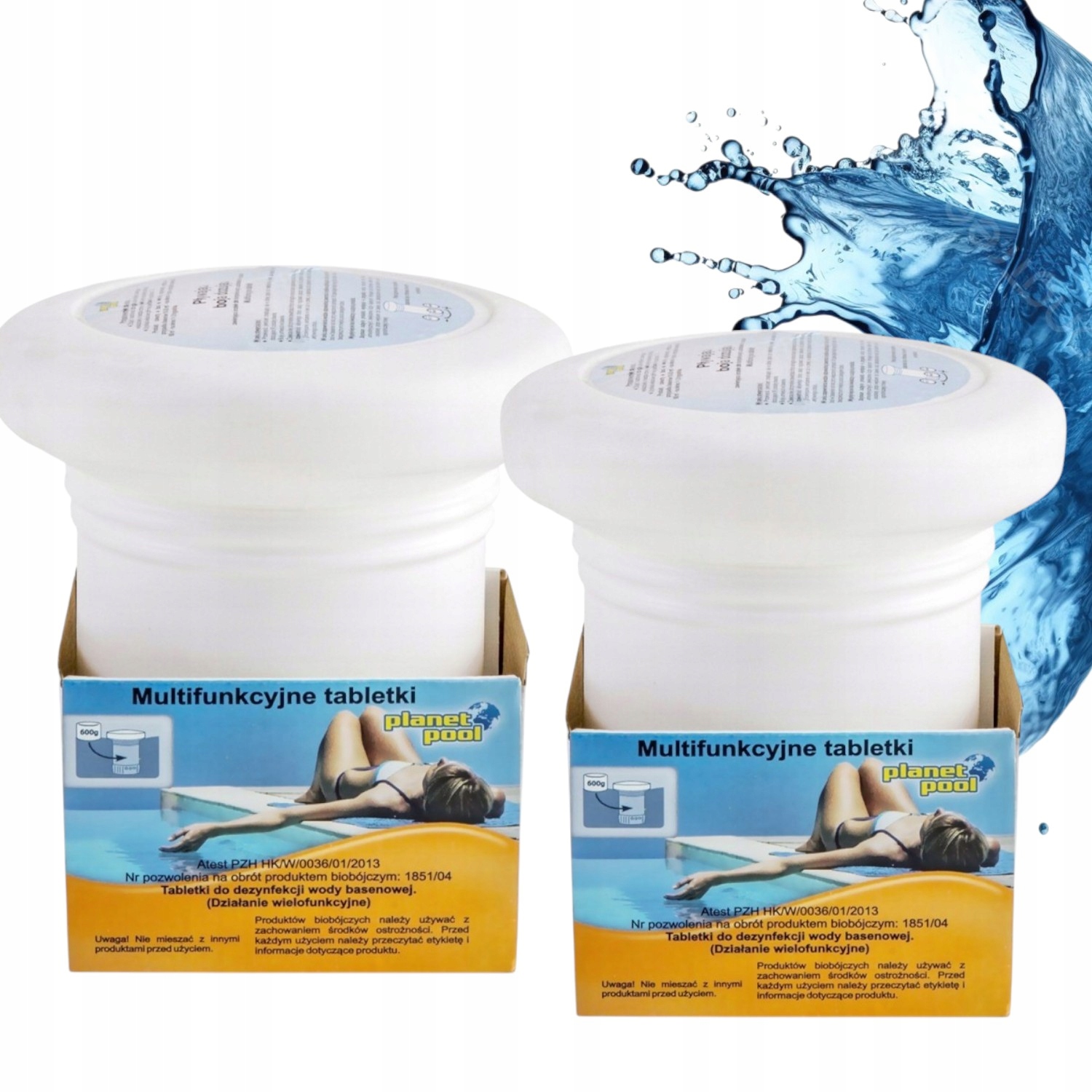 2 Szt Boja Dozująca bojka Chlor tabletki multifunkcyjne do basenu jacuzzi