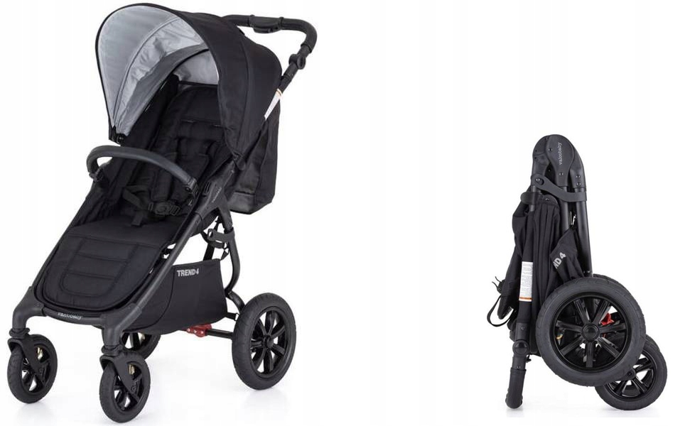 WÓZEK SPACEROWY VALCO SNAP4 SPORT TREND BLACK ASH Elementy zestawu Spacerówka