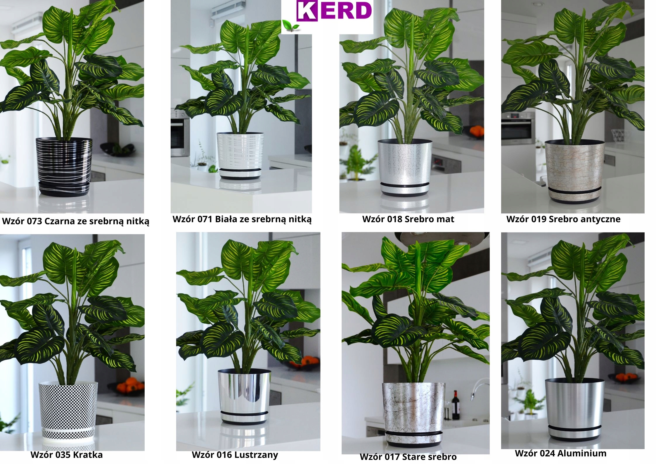 Doniczka DEKOR śr. 16 cm kolor srebro antyczne Średnica 16 cm
