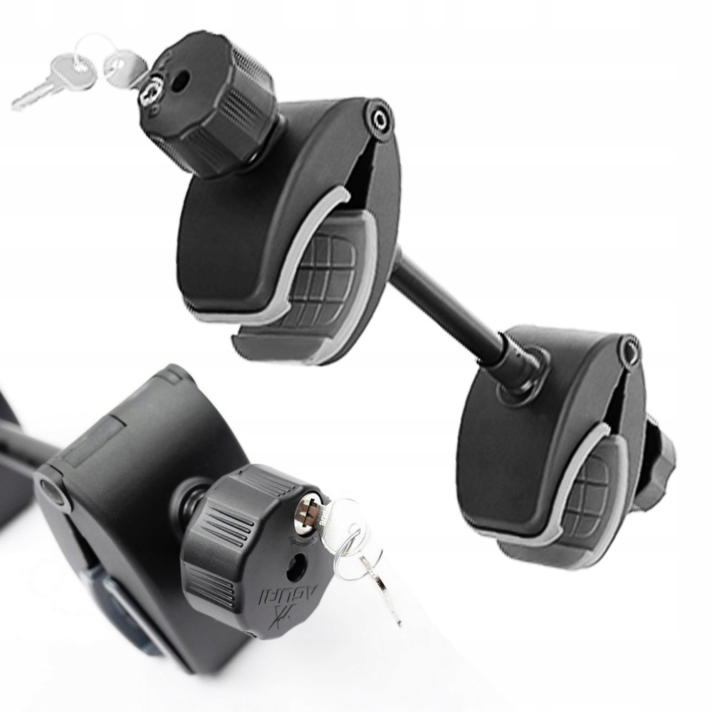 Ramię do mocowania roweru Aguri czarne z zabezpieczeniem antykradzieżowym