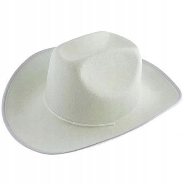 kapelusz ELEGANCKI KOWBOJSKI biały kowboj JACKSON