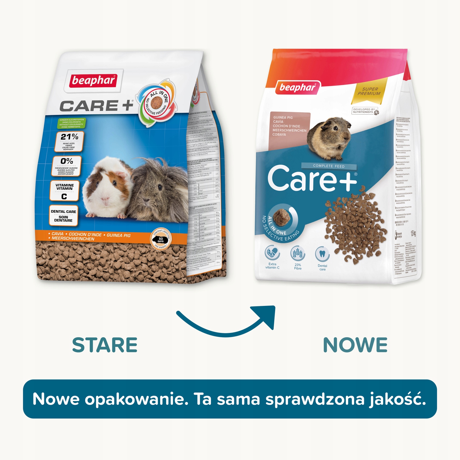 Beaphar Care+ Guinea Pig Krmivo pro morčata 1,5 kg