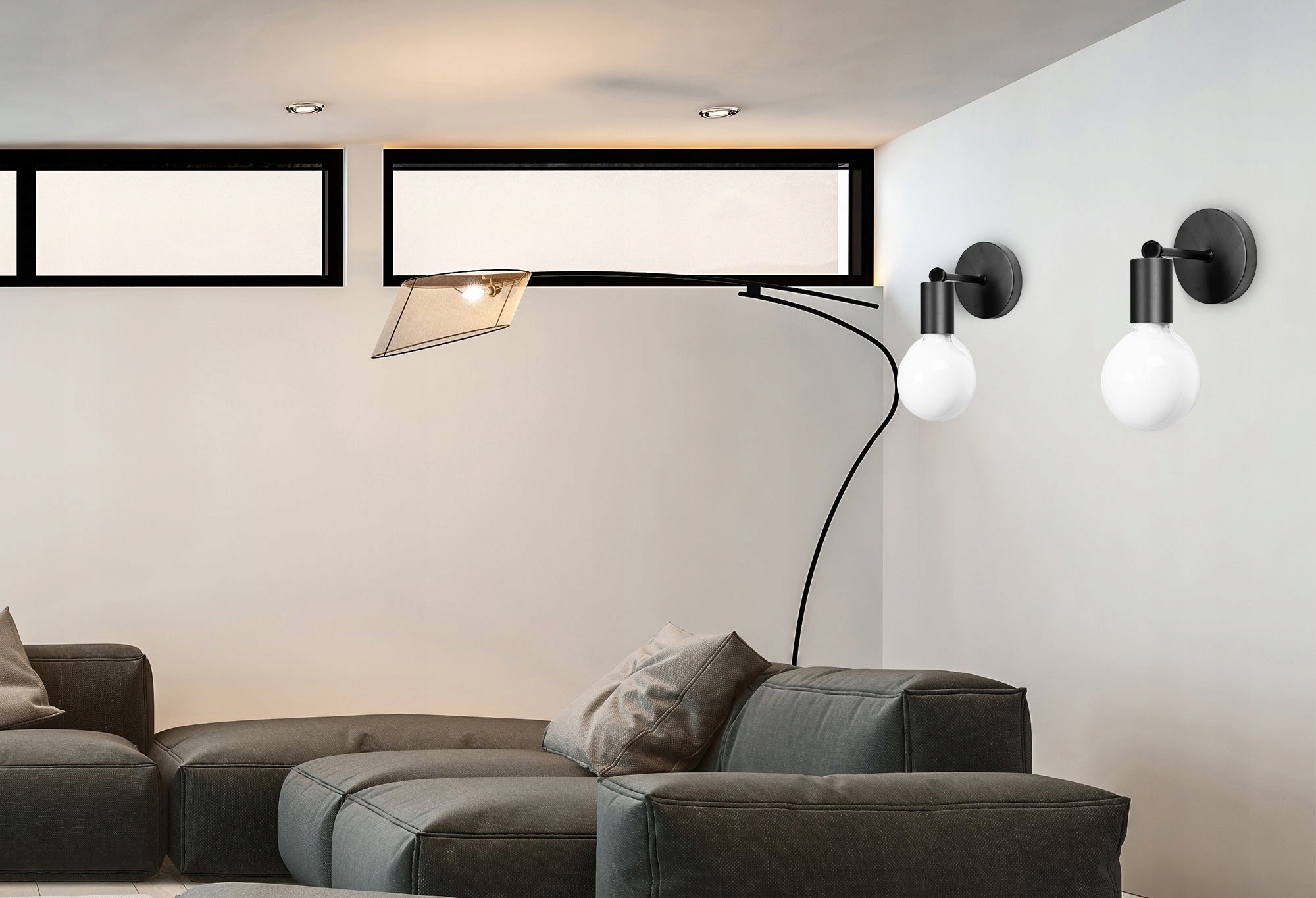 LAMPA KINKIET ŚCIENNY METALOWY LOTF BLACK PARADISE Marka TOOLIGHT