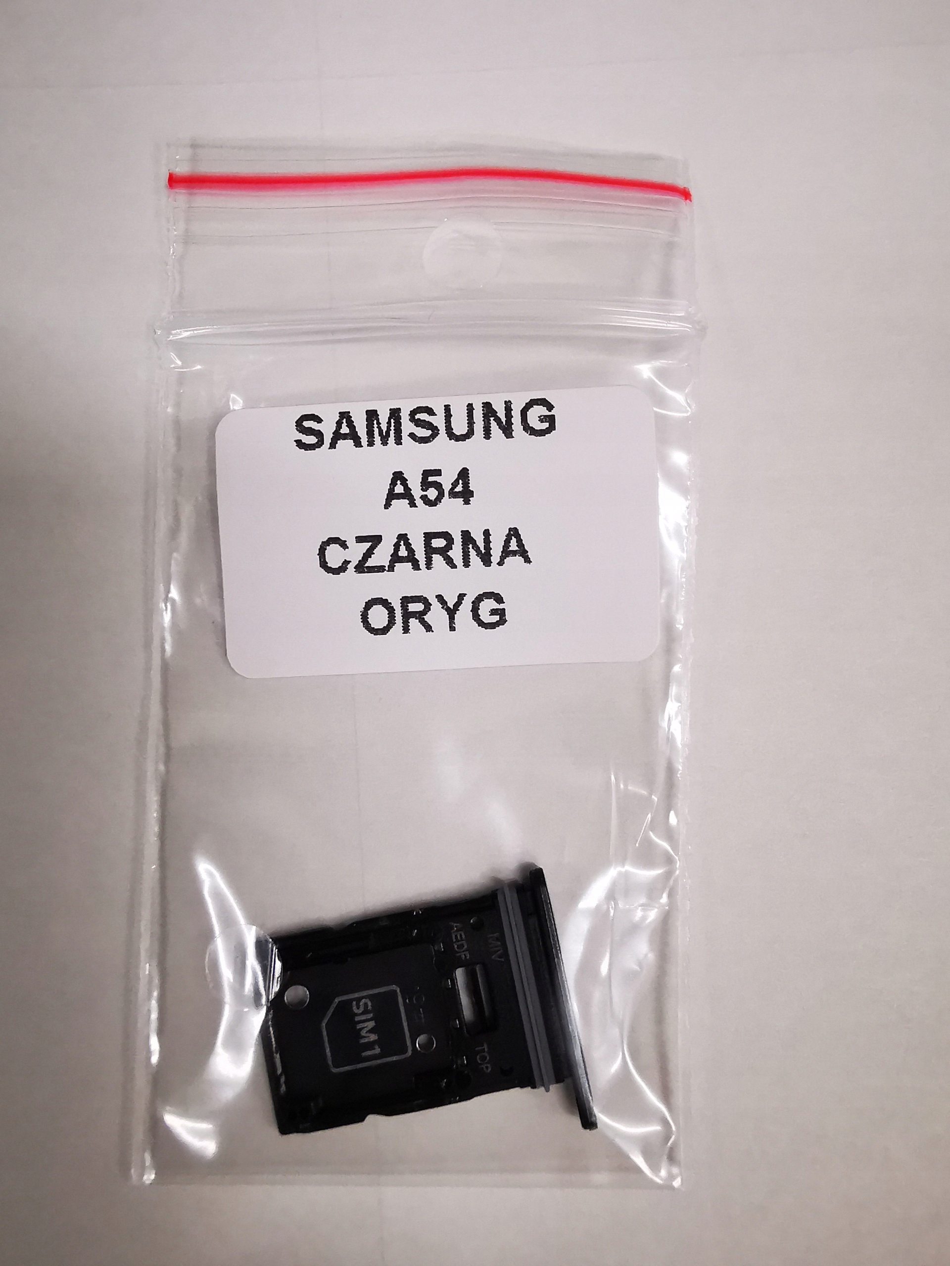 Szufladka sim Samsung A54 A546 czarna oryginał Stan opakowania oryginalne