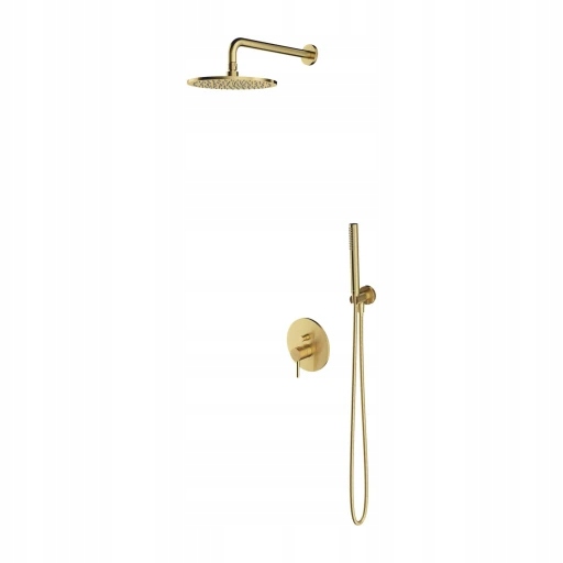 Podomietkový sprchový systém, brúsená mosadz