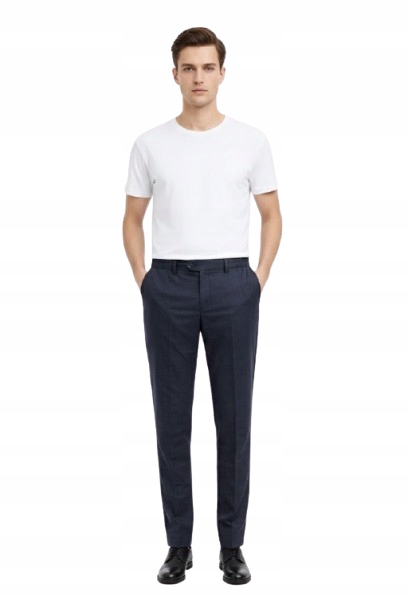Selected Homme Modré Elegantní Kalhoty Jednoduché Barvy 50 N1E
