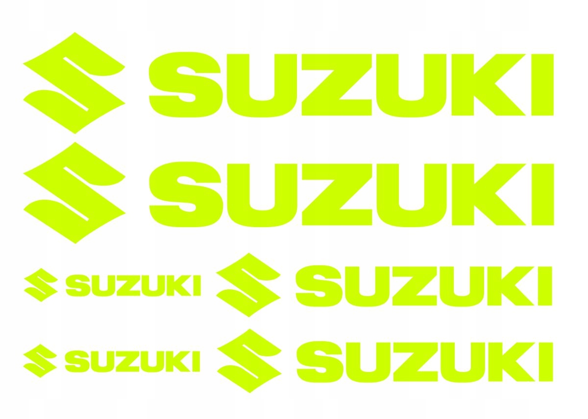 

Naklejki Suzuki folia fluorescencyjne
