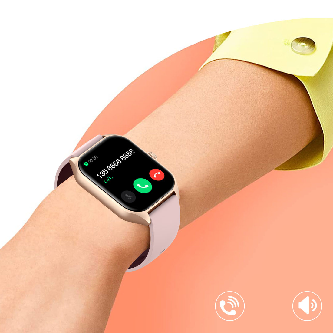 SMARTWATCH DAMSKI ZEGAREK ROZMOWY ZŁOTY MENU POLSKIE PULS CIŚNIENIE SPORT Kompatybilność systemowa Android iOS