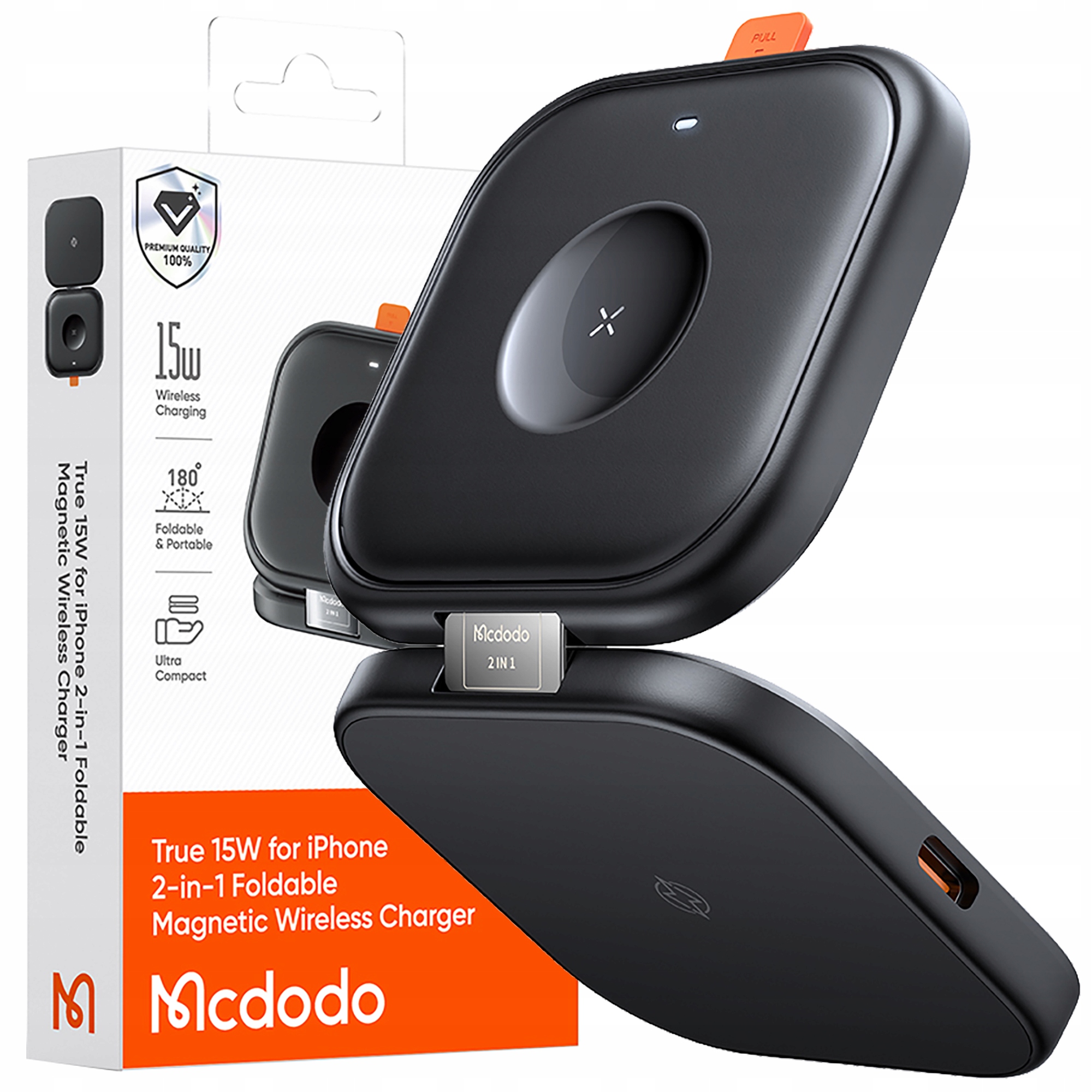 Mcdodo Dokovací Stanice Indukční Nabíječka 3V1 Pro Iphone Airpods Watch QI2