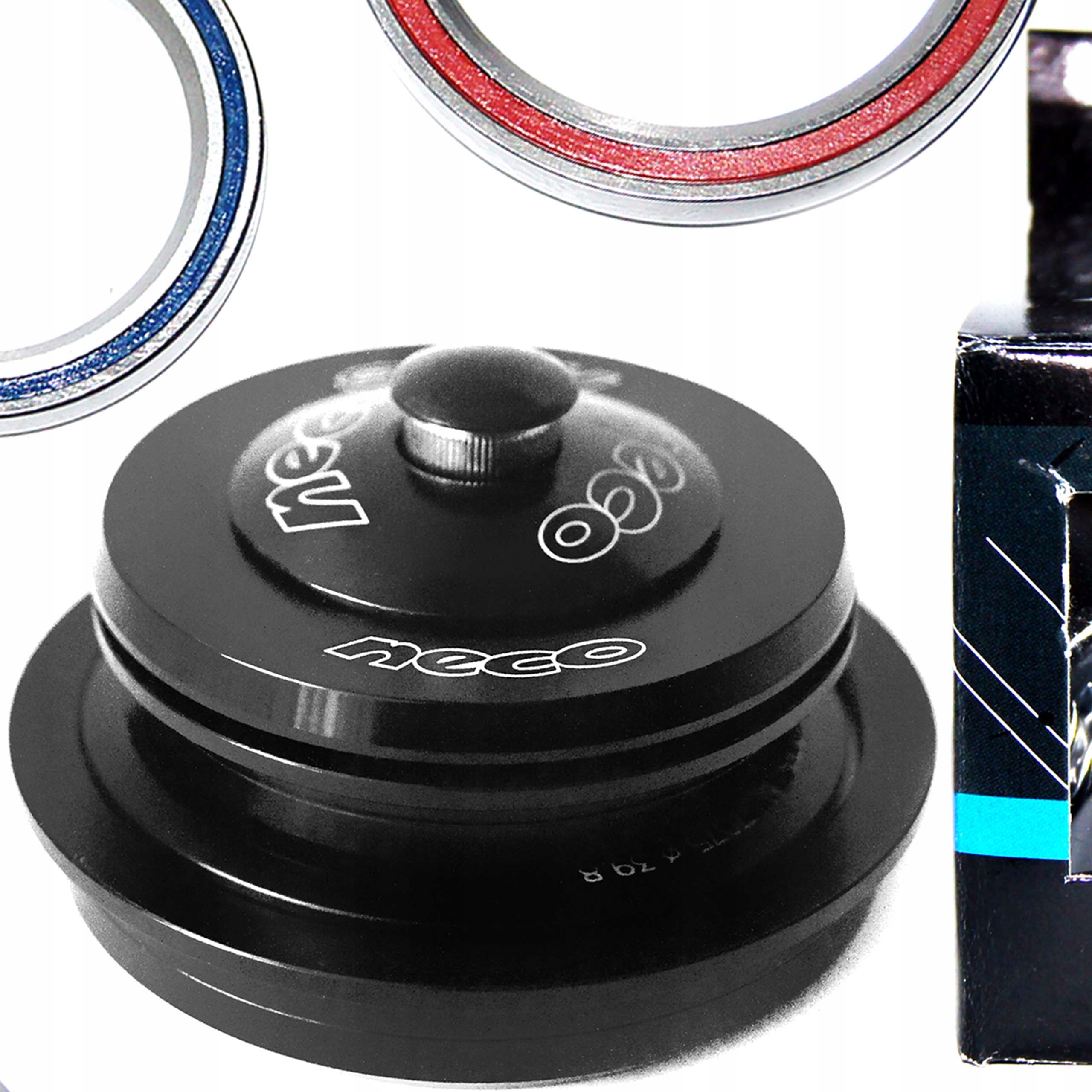 NECO STERY H385 TAPERED PÓŁZINTEGROWANE MISKI STERU ALU H385 1 1/8" - 1,5"