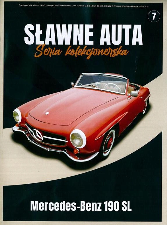 KOL. SŁAWNE AUTA nr 7 - MERCEDES-BENZ 190 SL