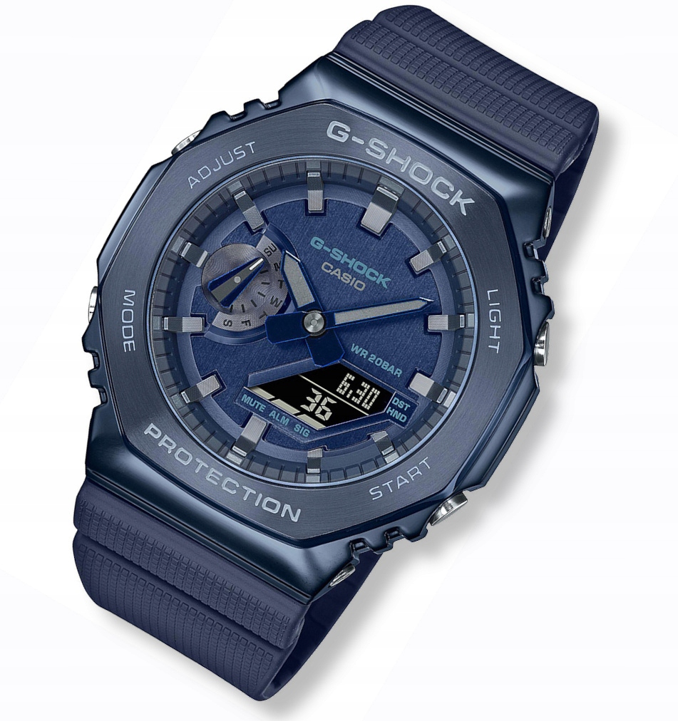 Sportowy zegarek męski Casio G-Shock Steel GM-2100N +Box Grawer
