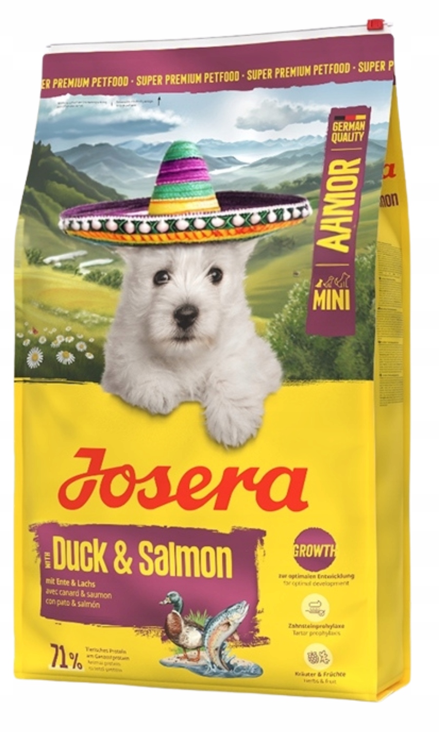 Levně Josera Junior Mini Suché krmivo 10 kg kachna losos bylinky ovoce