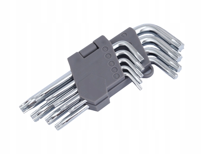 KLUCZE TRZPIENIOWE GWIAZDKOWE ZESTAW 130 mm 9 szt