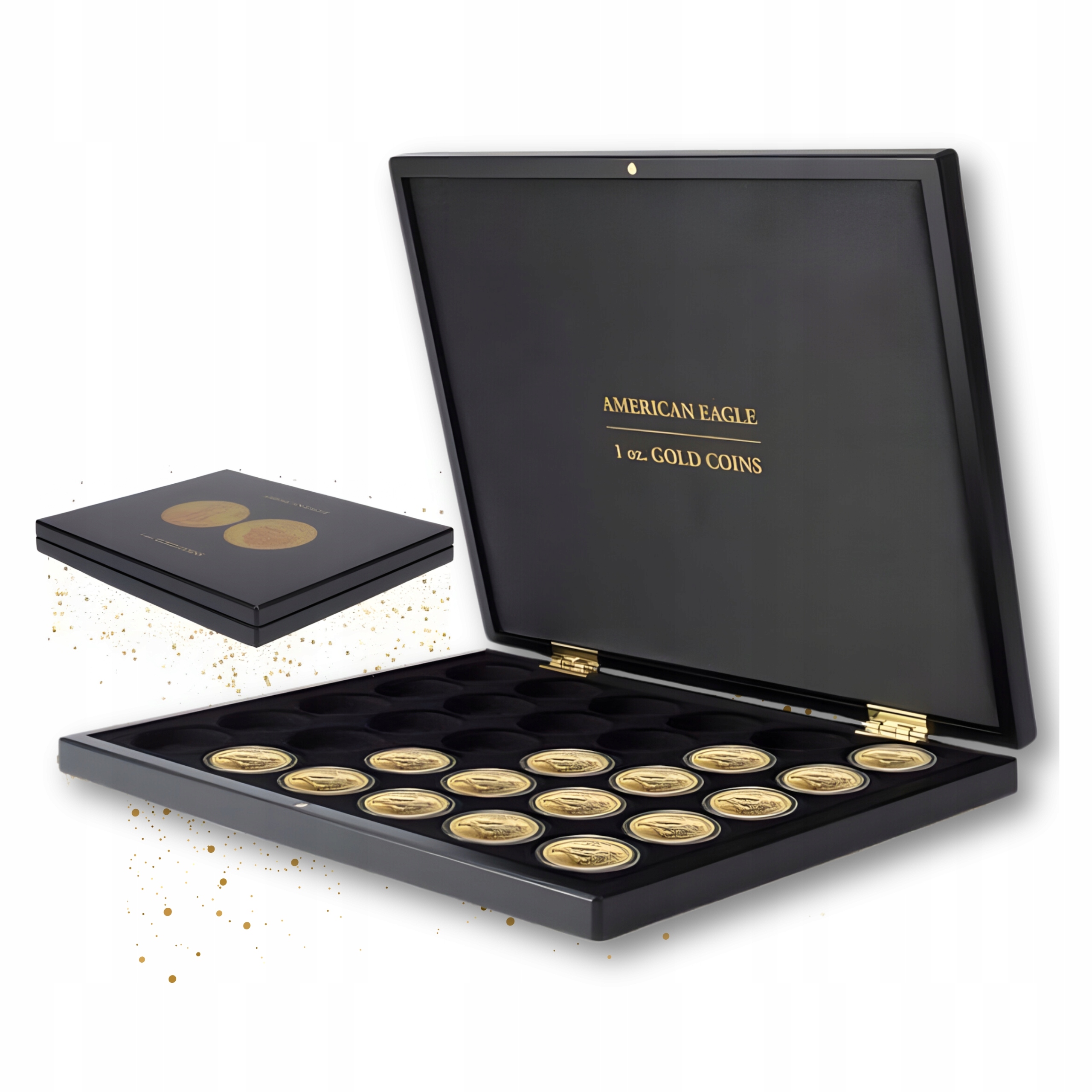 Kazeta na zlaté mince American Eagle Americký orel Leuchtturm 30 mon