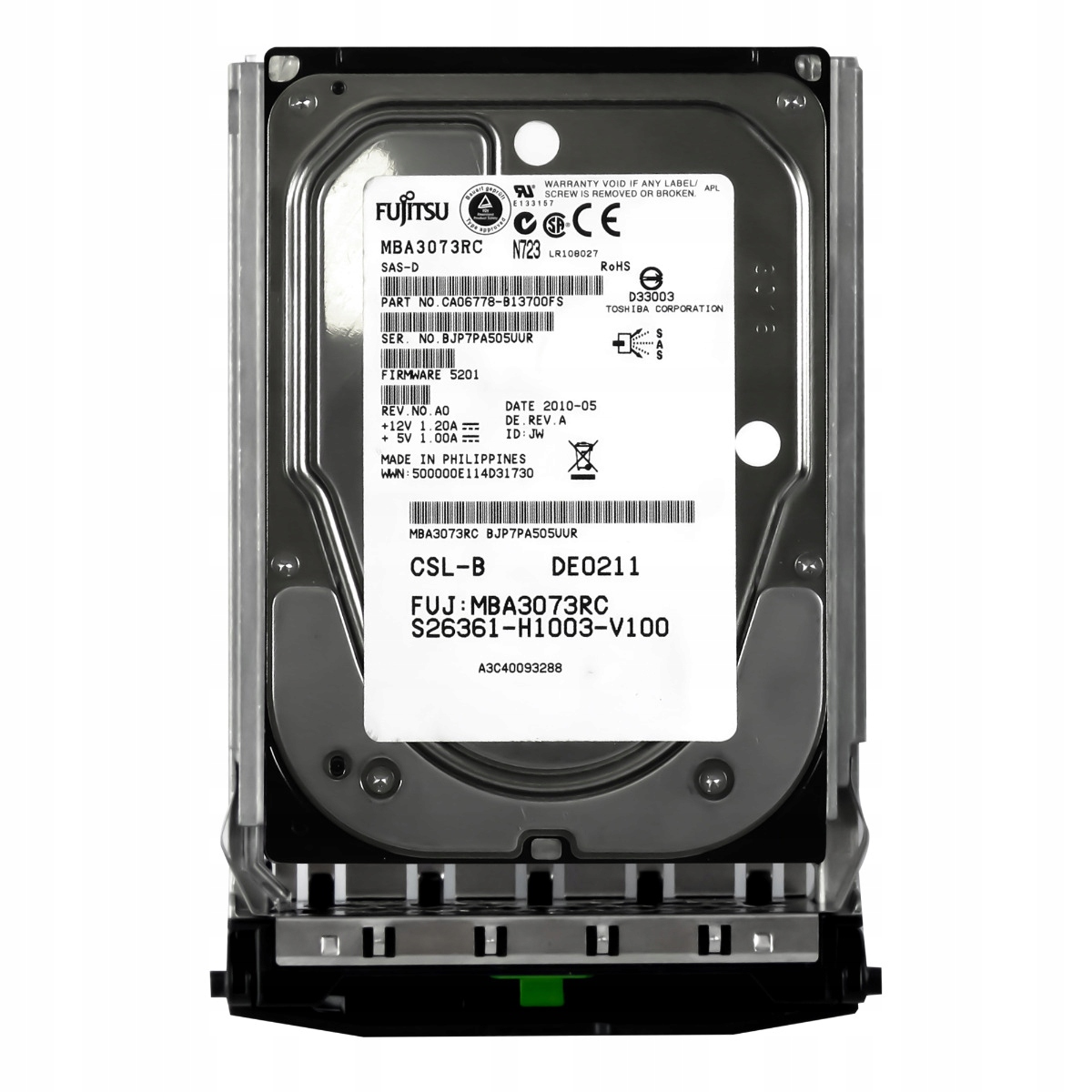 Fujitsu A3C40093288 73GB Sas 15K 3.5'' MBA3073RC