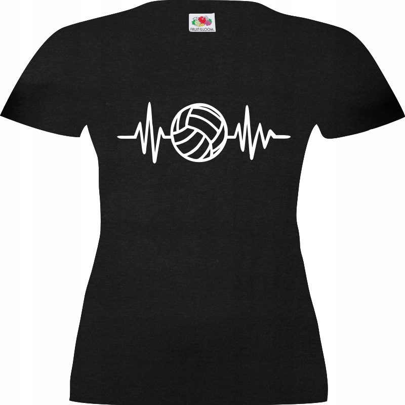 

Siatkówka Piłka Serce Linia Życia T-shirt Koszulka