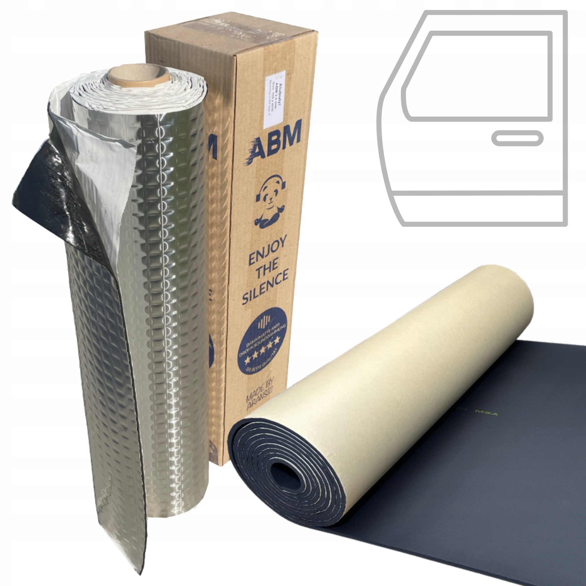 Sada pro tlumení nárazů dveří auta Standard Butylová podložka Pěna Kaučuk