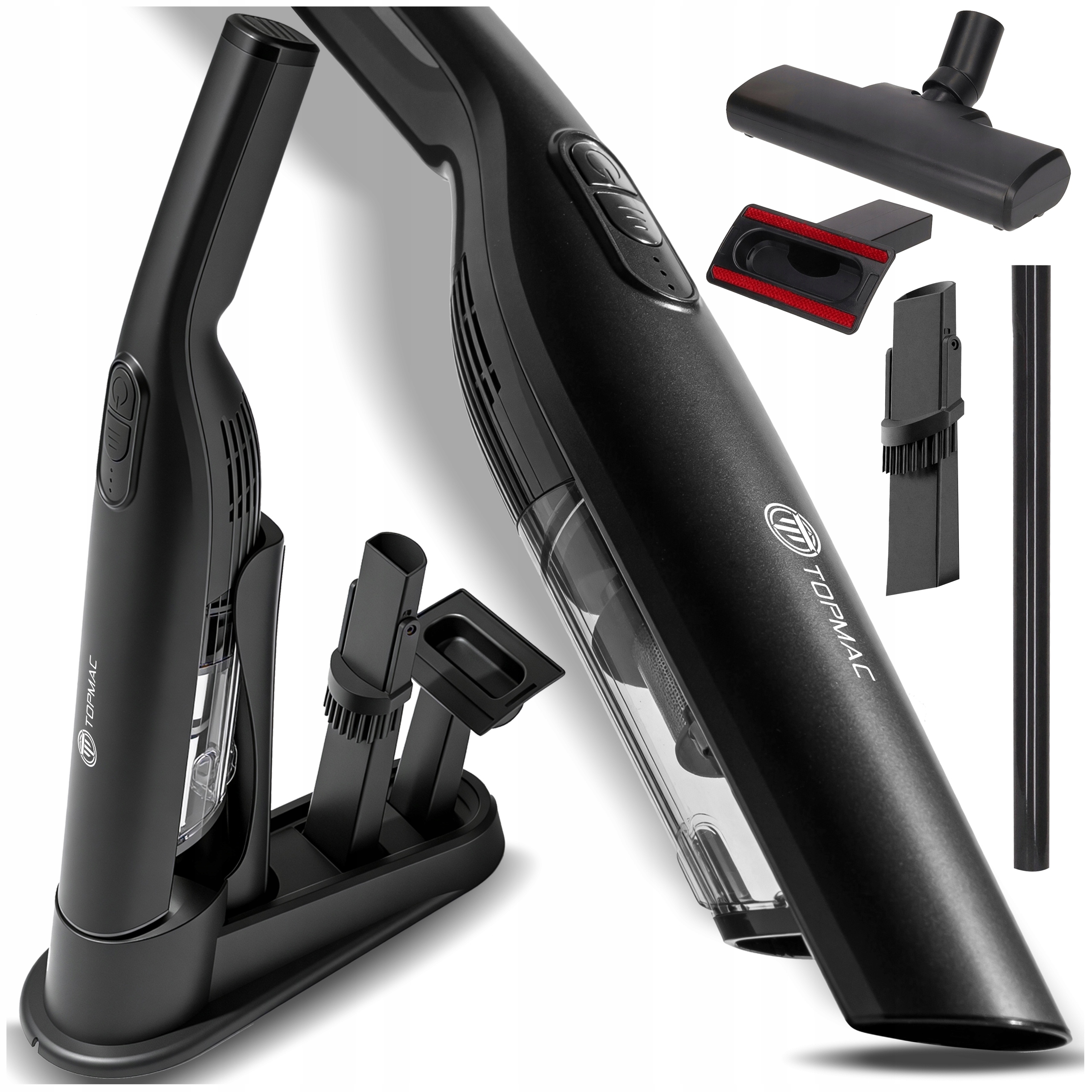 Mocny Odkurzacz Ręczny Bezprzewodowy Akumulatorowy Samochodowy 16000Pa 250W