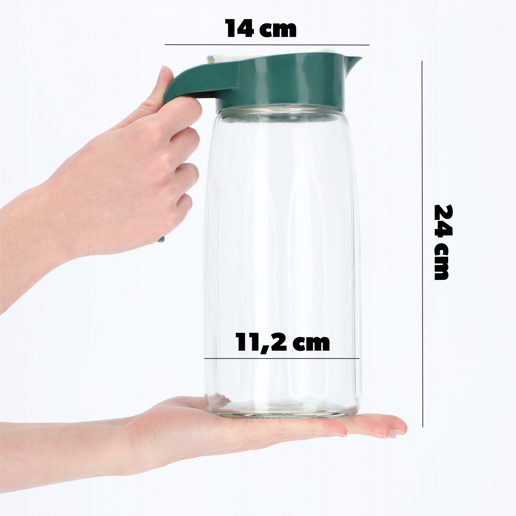 SZKLANY DZBANEK Z POKRYWKĄ NA WODĘ SOK NAPÓJ 1,45L NAPOJE LEMONIADA Kod producenta K3618