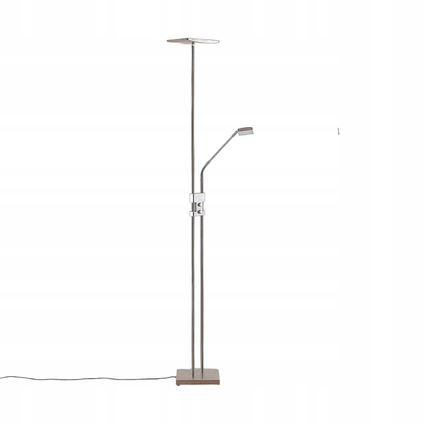 Lindby lampa stojąca Led Jonne, kątowa, z ramieniem do czytania, ściemniany