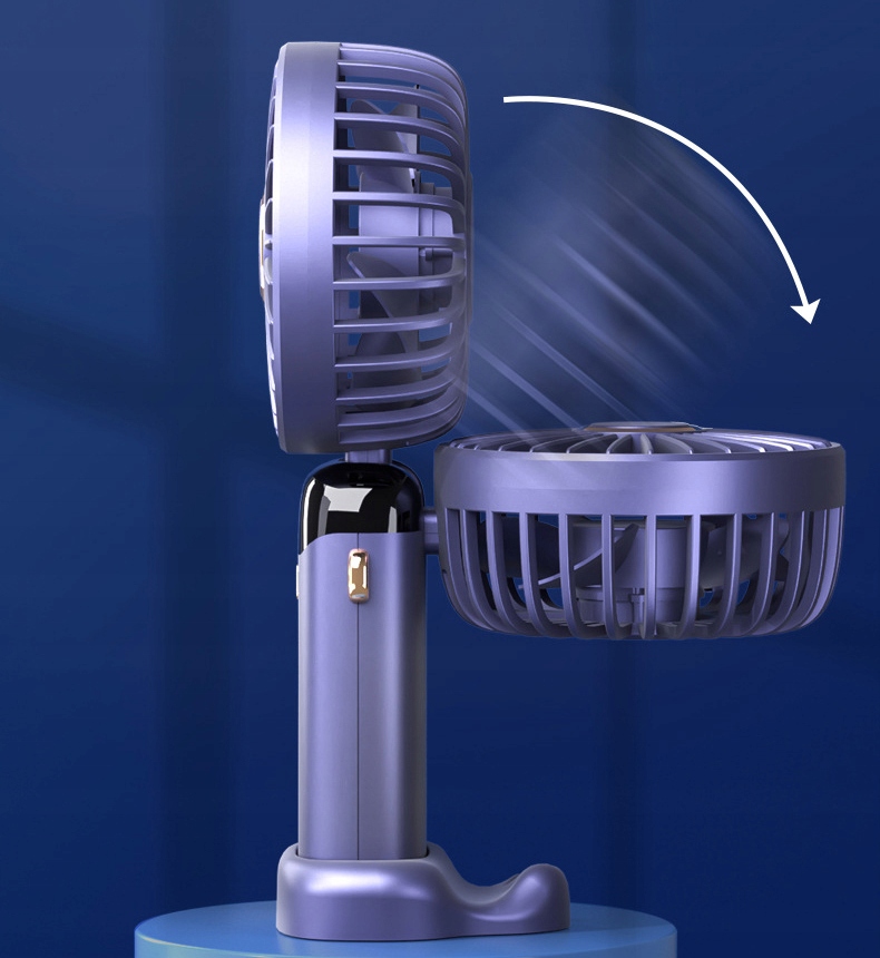 MINI WIATRACZEK RĘCZNY WENTYLATOR USB 2 W 1 Marka bez marki