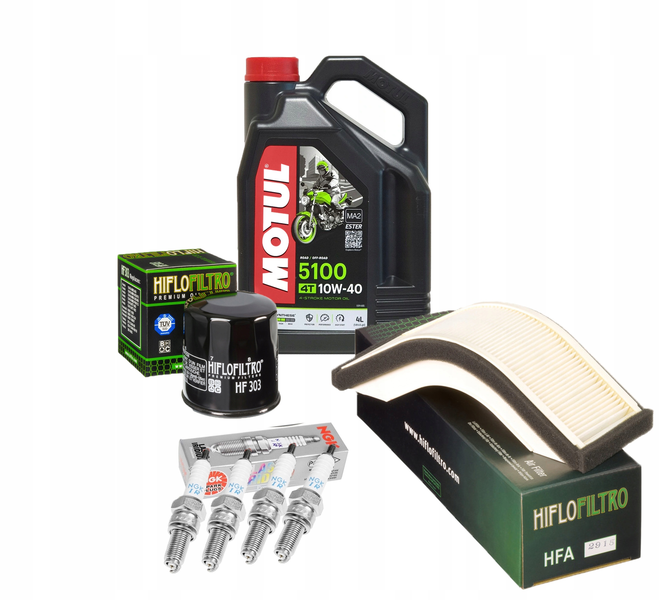 

Olej Motul 5100 Kawasaki ZX10R 06-07 Filtry Świece