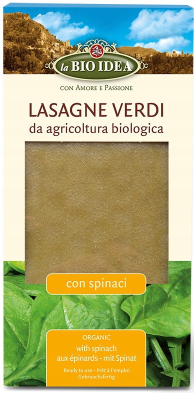 Těstoviny (semolinové Se Špenátem) Lasagne Bio 250 g La Bio Idea