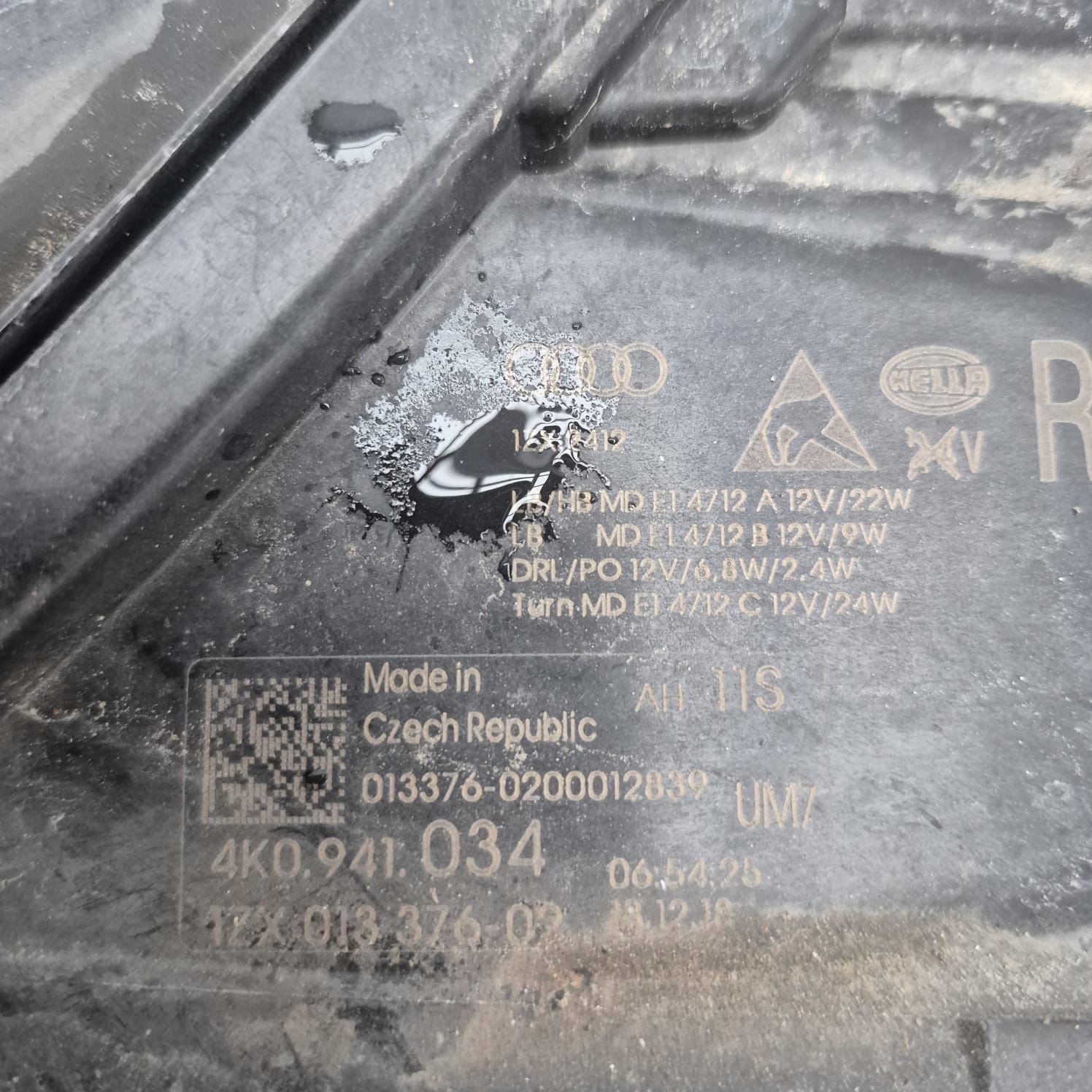AUDI A6 C8 4K0 2018- light right front front FULL LED 4K0941034