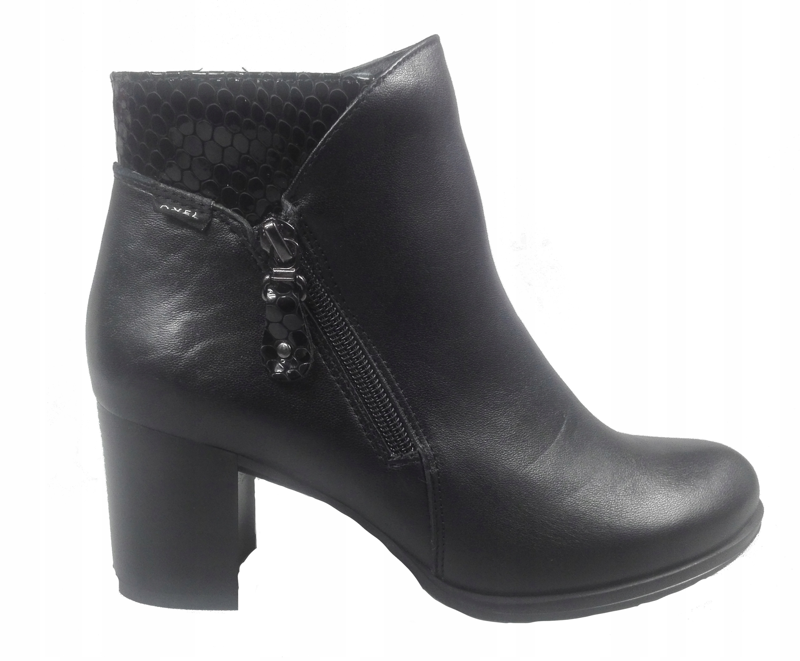 Kotníkové Kotníkové Boty Axel Block 4456 Černá+python vel. 39