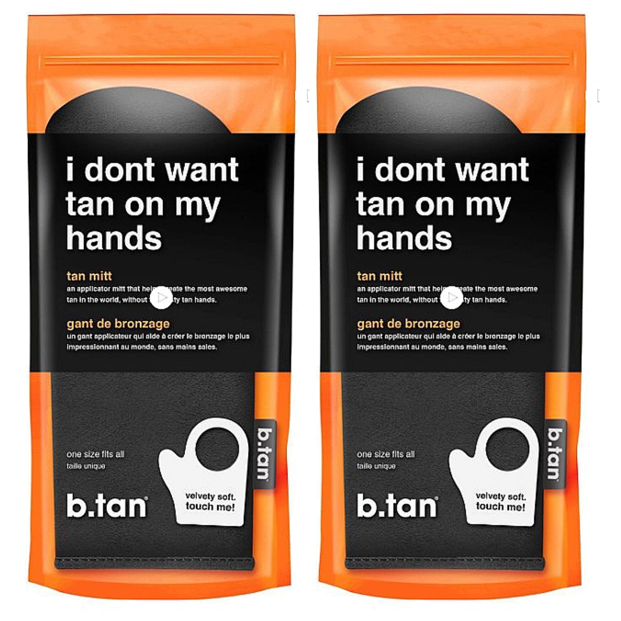 Zestaw 2x b.tan I Don't Want Tan On My Hands Rękawica Do Samoopalacza