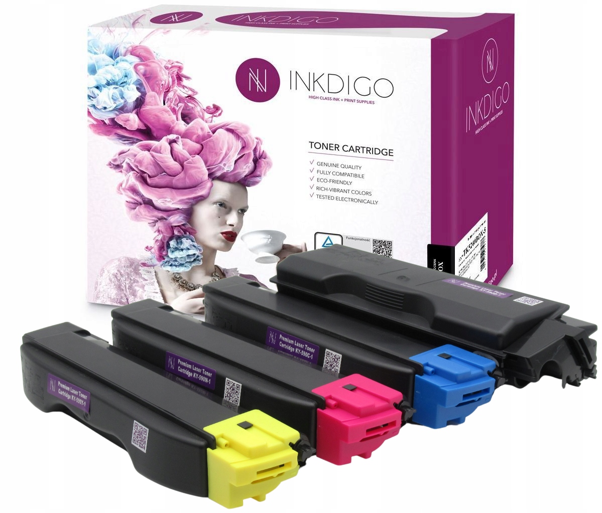 

4x Do Kyocera TK-590 P6026cdn M6026cdn M6526cdn