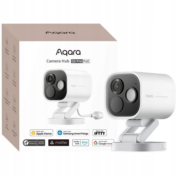 Aqara Camera Hub G5 Pro PoE Bílá Ip kamera 1520p, Zigbee, CH-C03D