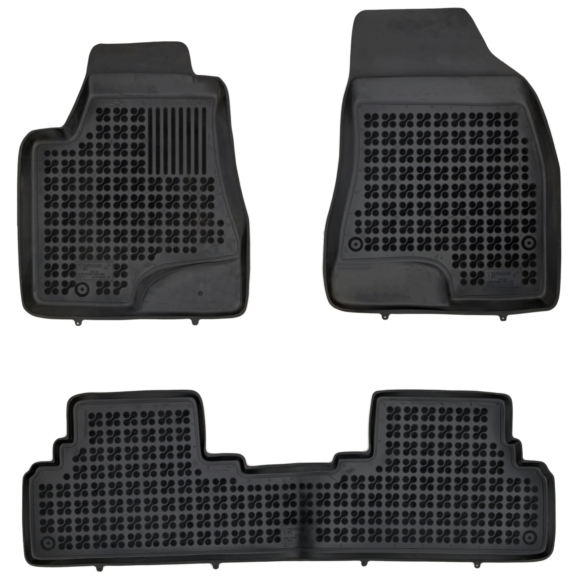 Černé koberce pro Lexus Rx III AL10 2009-2012
