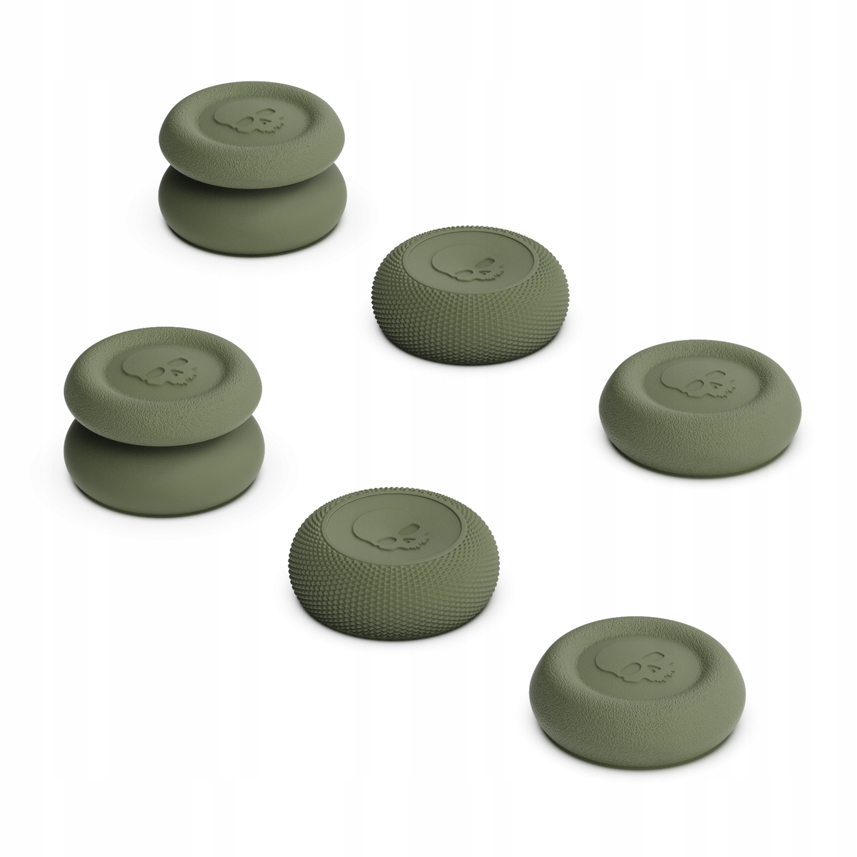 6x NAKŁADKI GUMKI SKULL&CO XBOX ONE SERIES X Olive
