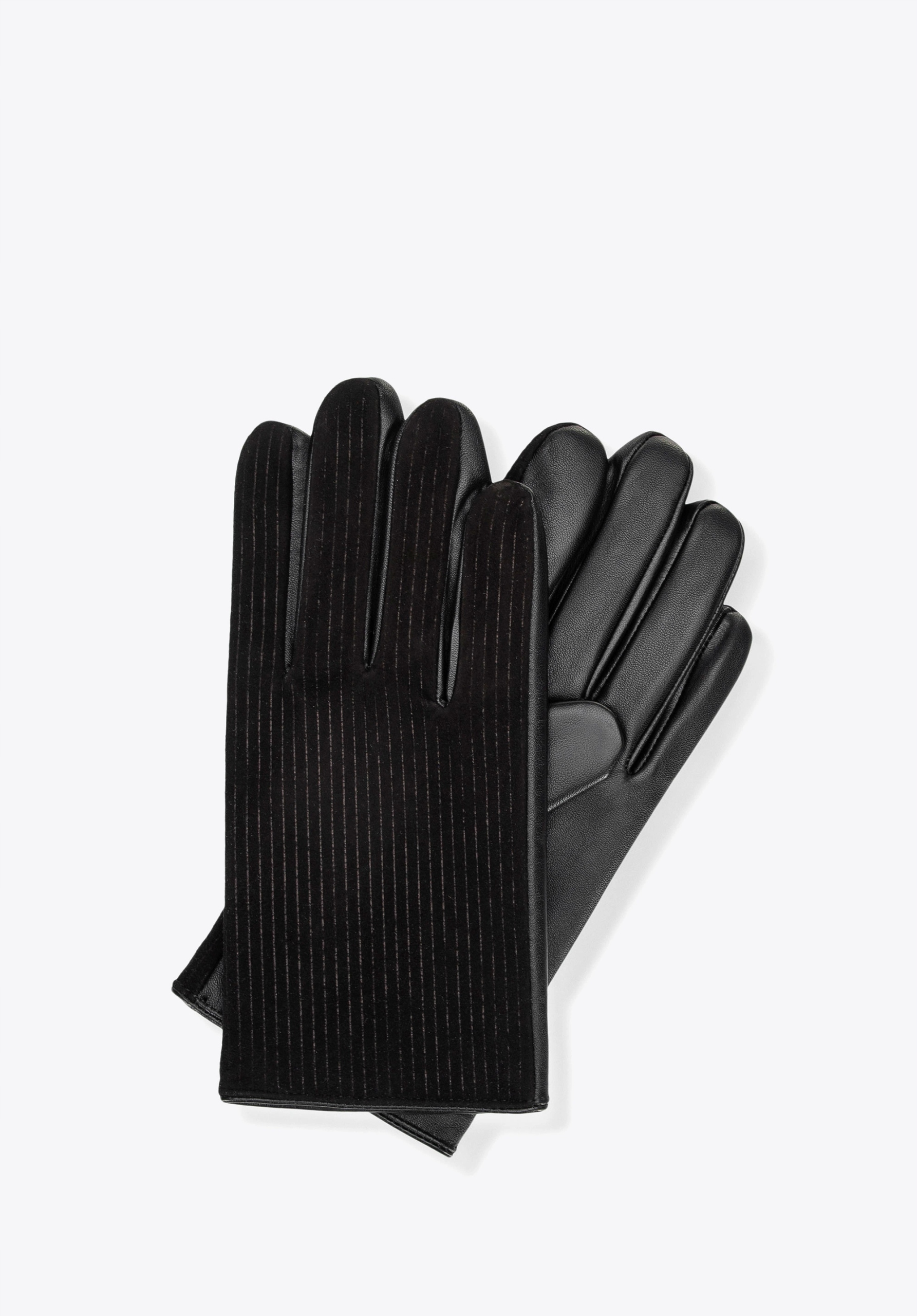 Pánské zateplené rukavice Wittchen 39-6L-039-1 L kožené na zimu