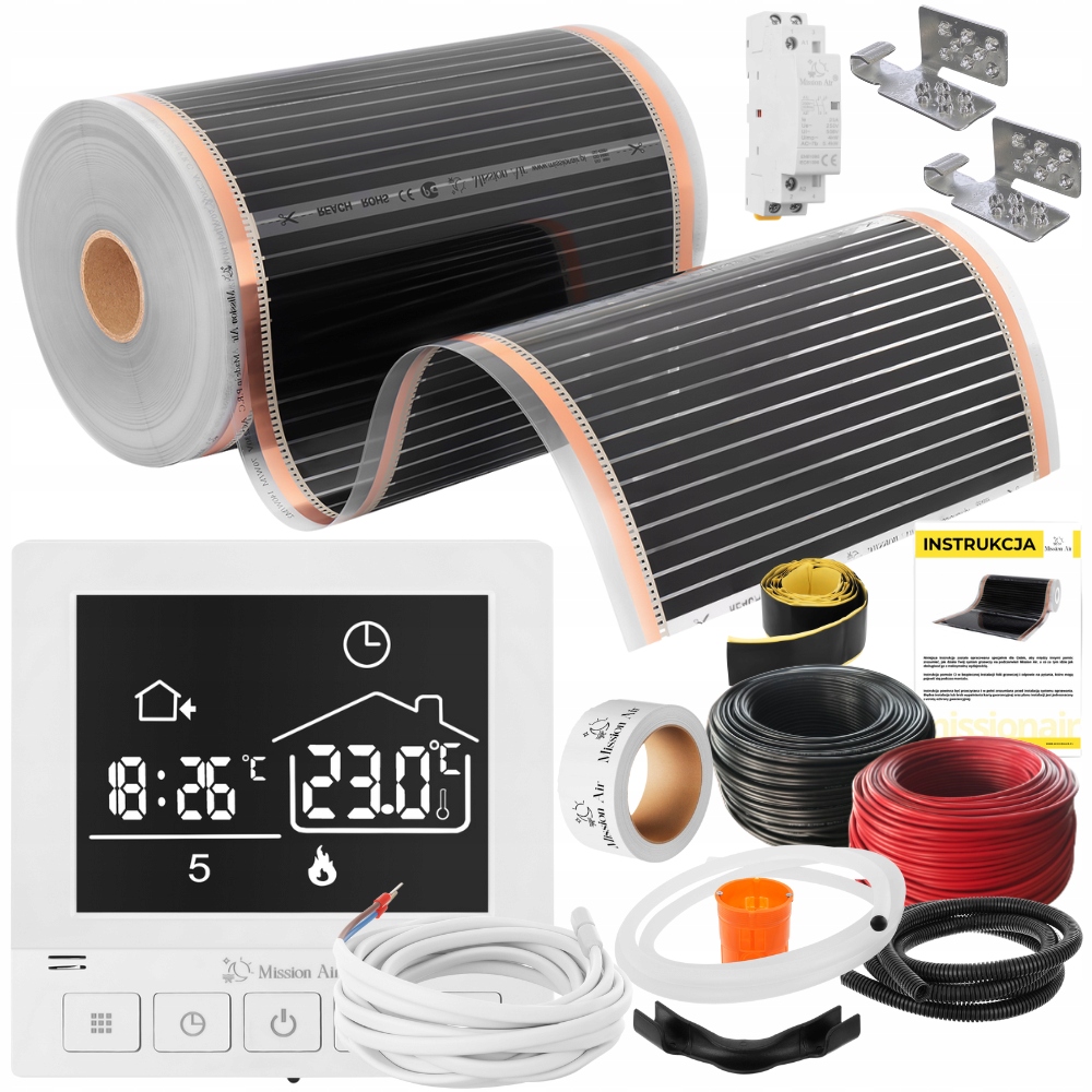 Set Mission Air Fólia vyhrievacia podložka Infračervená 50 cm A 160 W/m² 30 m² Ptc