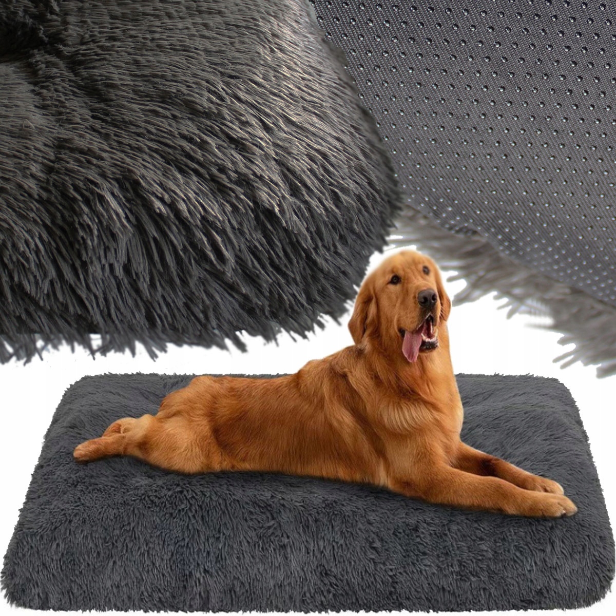 Levně Pelíšek Kotec Pro Psa Měkký Chlupatý Vlas Shaggy Polštář 100x70 cm XXL