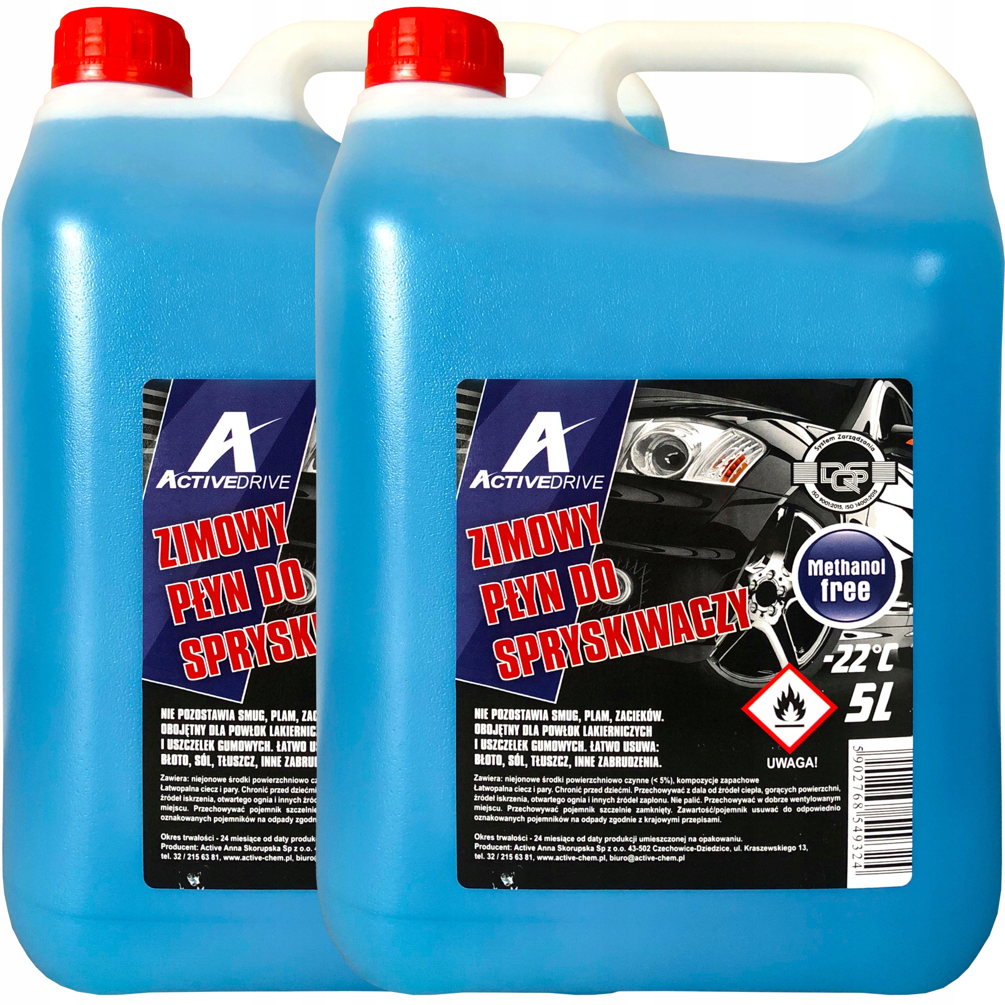 

Zestaw 2 Zimowych Płynów Do Spryskiwaczy 2x5L