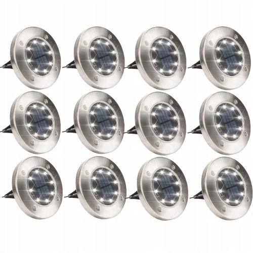 

Lampki Solarne Gruntowe Disk Light 12 Szt Zestaw