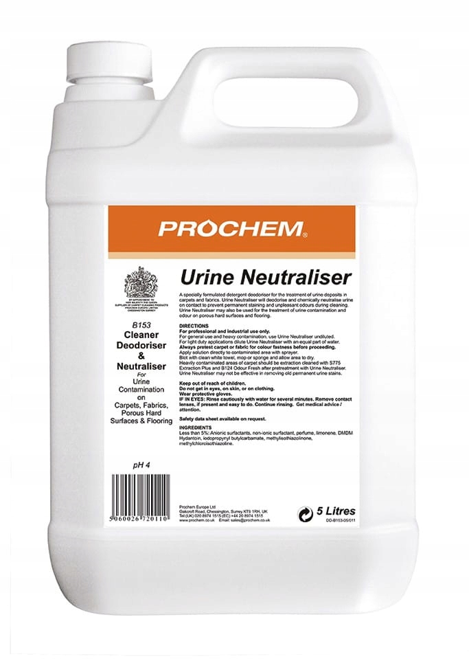 

Prochem Urine Neutraliser B153 5L mocz neutralizat