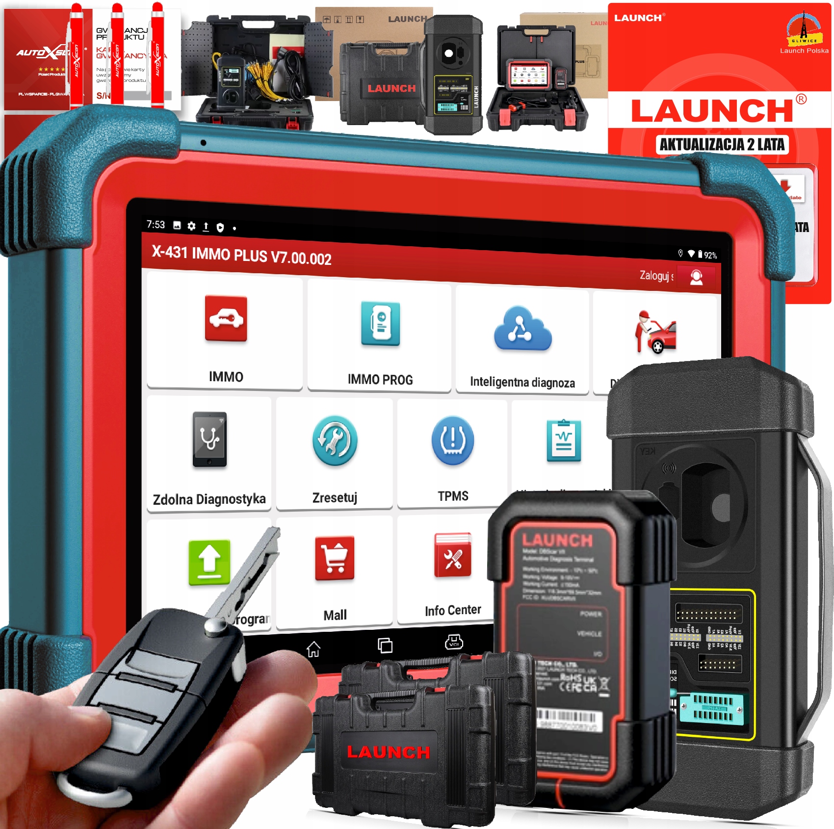 Launch X431 Immo Plus Xprog DoiP Canfd Verzia 23r