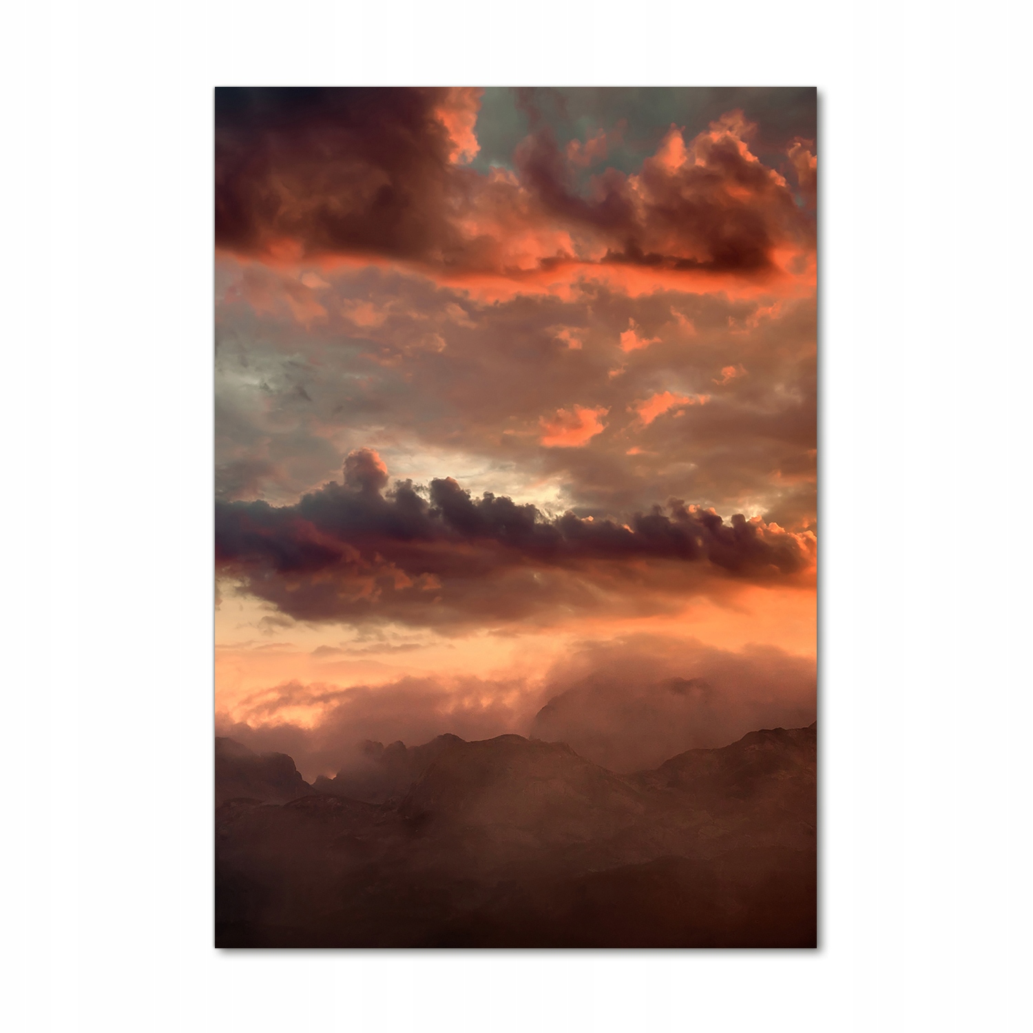 

Foto obraz akrylowy Zachód słońca góry 70x100 cm