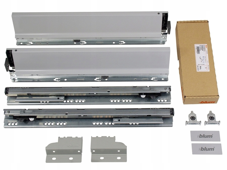 Zásuvka 40 CM Blum Tandembox Tip-on S Brzdou 400 MM Nízka Antaro Šedá