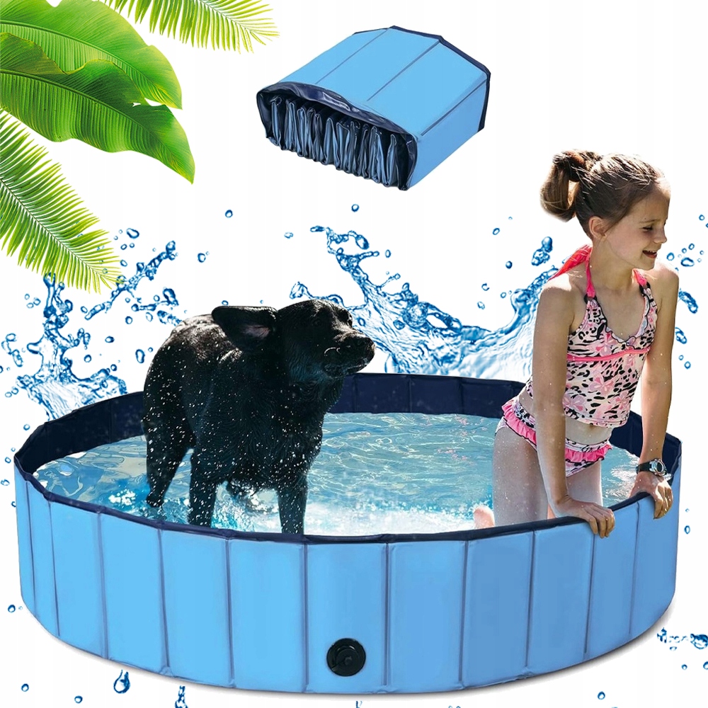 Zahradní Bazén Pro Psa Zvířata Skládací Kotec Do Koupele Na Horko 100x30 cm