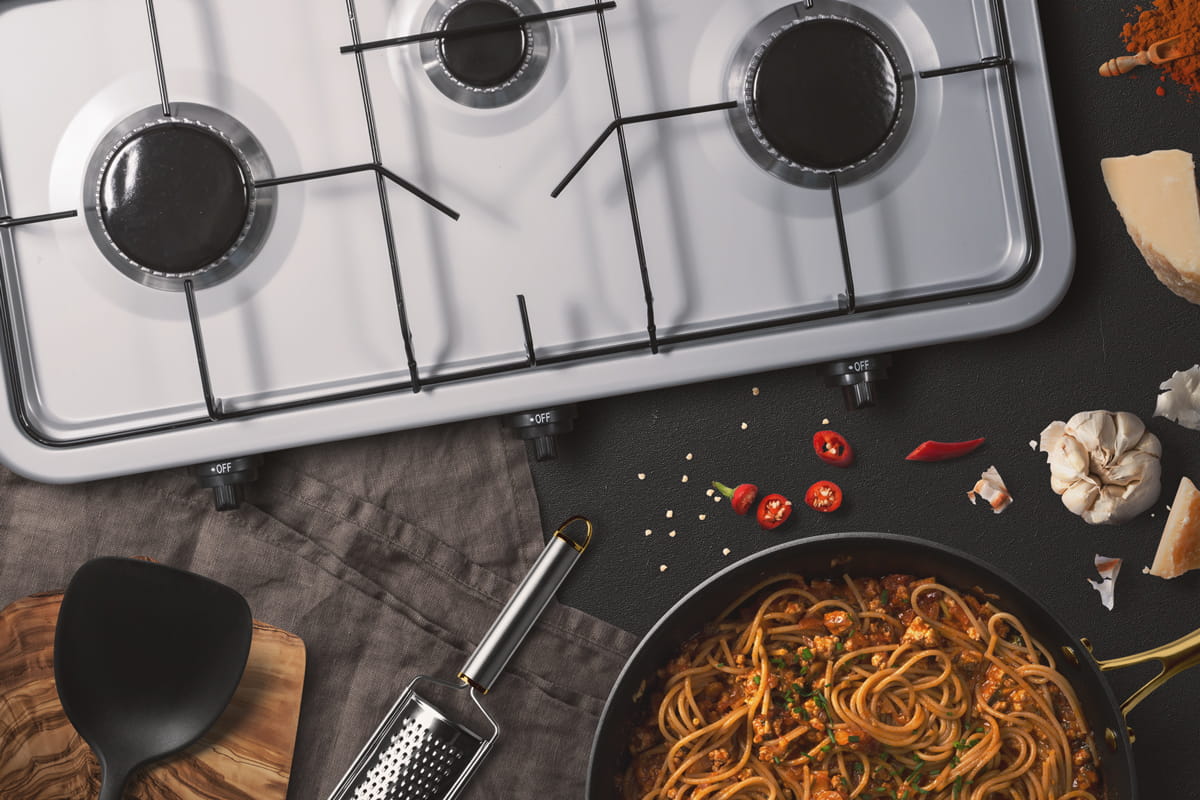 KUCHENKA GAZOWA PRZENOŚNA TRZYPALNIKOWA PROMIS BIAŁY Marka Promis