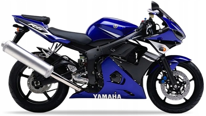 Nálepky Na Motocykel Juuula Pre Yamaha Yzf R6 2003 Modrá 5SL1 RJ05