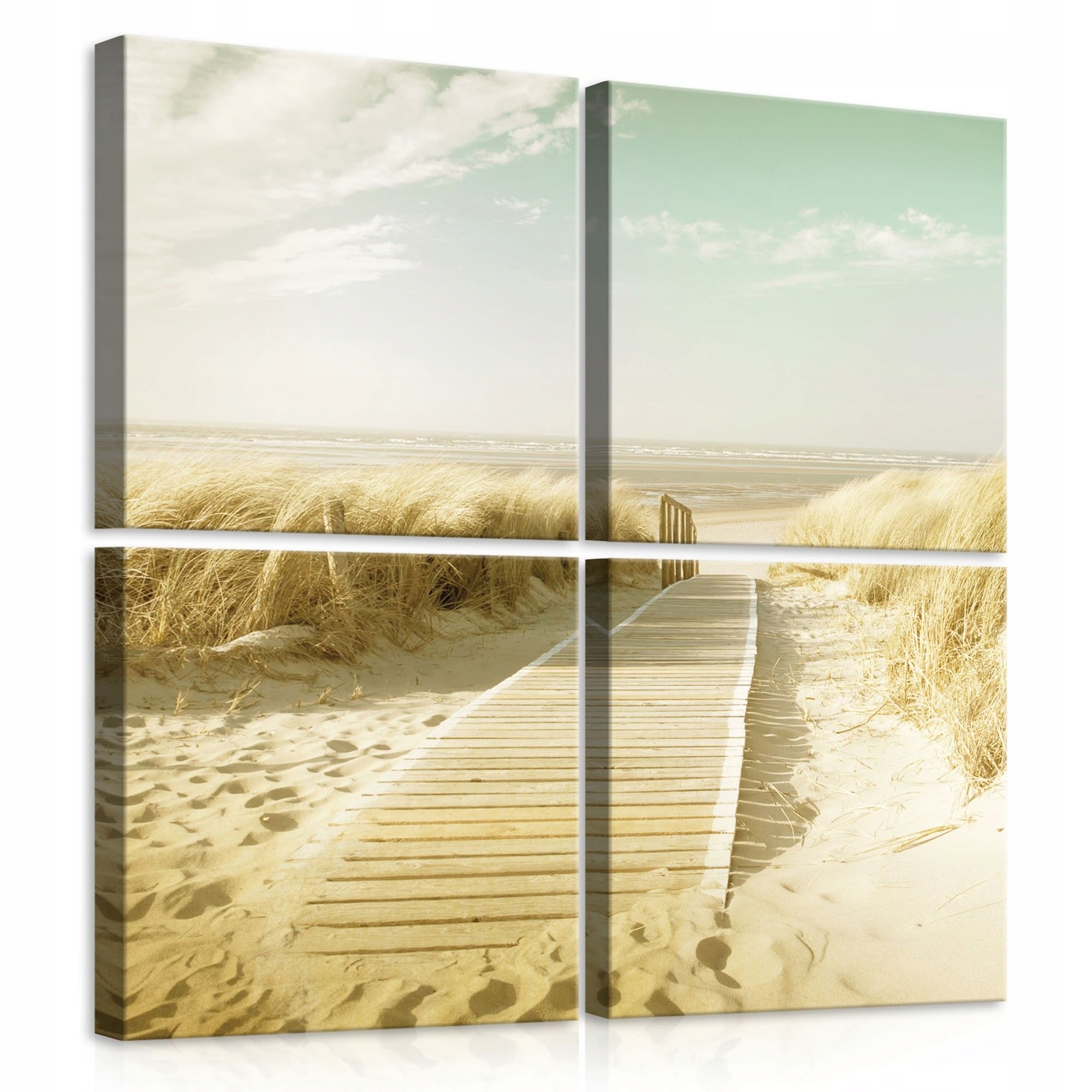 Obraz 50x50 pláž duny krajina léto klid písek obloha slunce