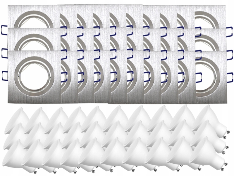Zestaw Lampki Sufitowe Halogen 30x +Żarówki 10W