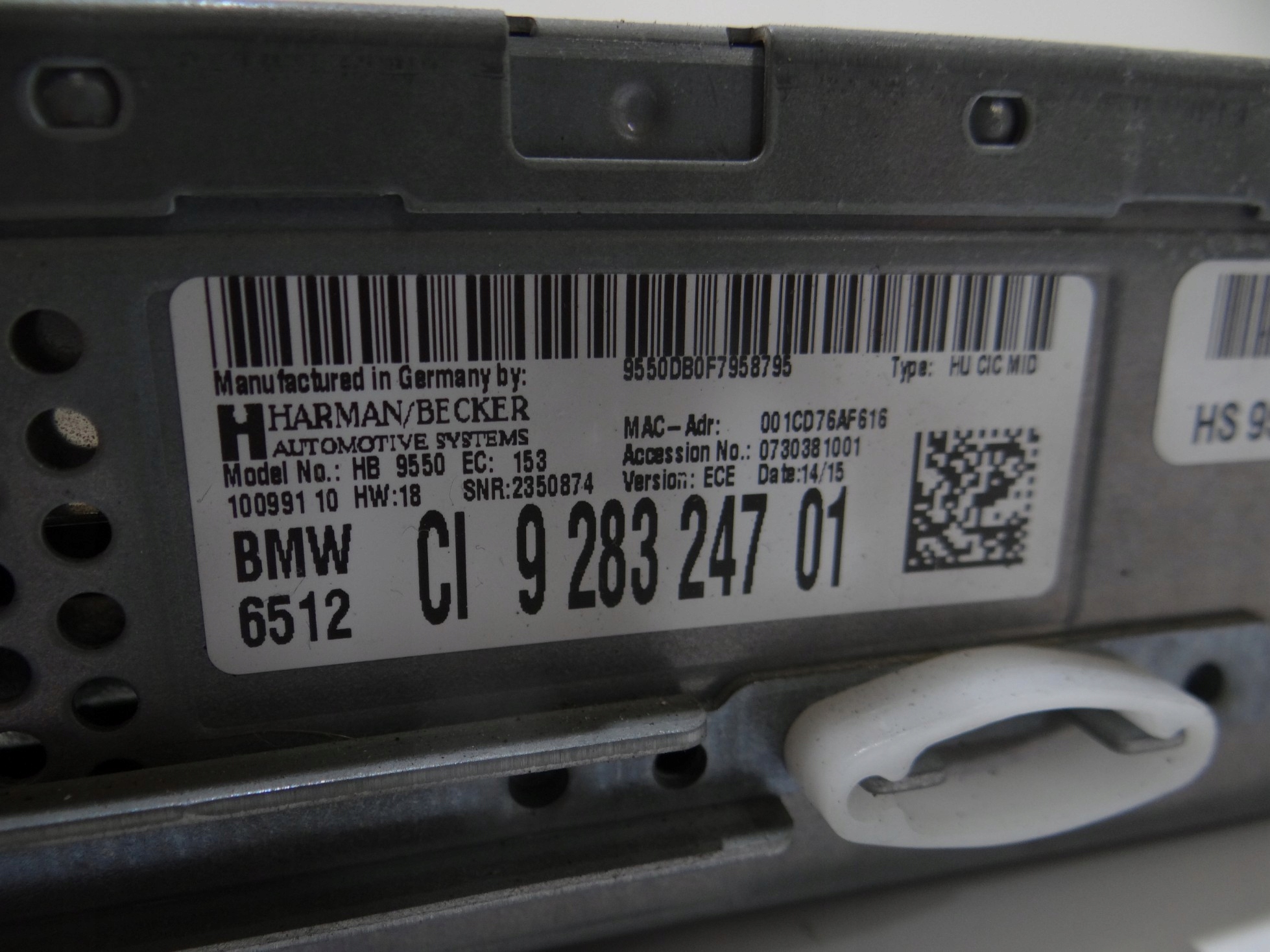 RADIO player navigation devices BMW X1 E84 LIFT 9283247